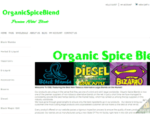 Tablet Screenshot of organicspiceblend.com